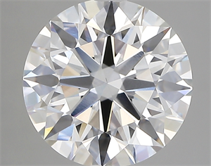 Picture of Lab Created Diamond 3.33 Carats, Round with ideal Cut, E Color, vvs1 Clarity and Certified by IGI