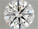 Lab Created Diamond 3.31 Carats, Round with ideal Cut, E Color, vvs2 Clarity and Certified by IGI