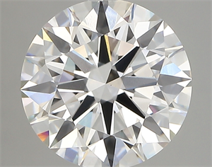 Picture of Lab Created Diamond 3.31 Carats, Round with ideal Cut, E Color, vvs2 Clarity and Certified by IGI