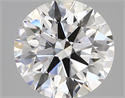 Lab Created Diamond 3.15 Carats, Round with ideal Cut, D Color, vvs2 Clarity and Certified by IGI