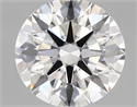 Lab Created Diamond 3.15 Carats, Round with ideal Cut, D Color, vvs2 Clarity and Certified by IGI