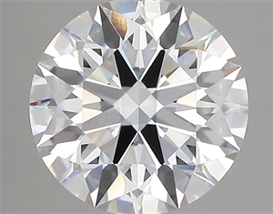 Picture of Lab Created Diamond 3.15 Carats, Round with ideal Cut, D Color, vvs1 Clarity and Certified by IGI