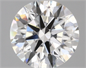 Lab Created Diamond 3.15 Carats, Round with ideal Cut, D Color, vvs2 Clarity and Certified by IGI