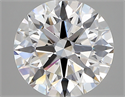 Lab Created Diamond 3.12 Carats, Round with ideal Cut, E Color, vvs2 Clarity and Certified by IGI