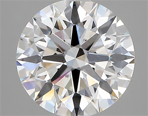Picture of Lab Created Diamond 3.12 Carats, Round with ideal Cut, E Color, vvs2 Clarity and Certified by IGI
