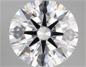 Lab Created Diamond 3.05 Carats, Round with ideal Cut, D Color, vs1 Clarity and Certified by IGI