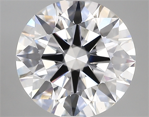 Picture of Lab Created Diamond 3.05 Carats, Round with ideal Cut, D Color, vs1 Clarity and Certified by IGI