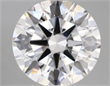 Lab Created Diamond 3.05 Carats, Round with ideal Cut, D Color, vs1 Clarity and Certified by IGI