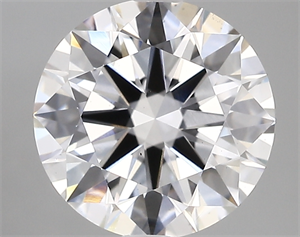 Picture of Lab Created Diamond 3.05 Carats, Round with ideal Cut, D Color, vs1 Clarity and Certified by IGI