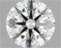 Lab Created Diamond 3.05 Carats, Round with ideal Cut, D Color, vs1 Clarity and Certified by IGI