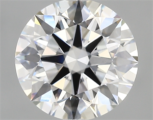 Picture of Lab Created Diamond 3.05 Carats, Round with ideal Cut, D Color, vs1 Clarity and Certified by IGI