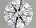 Lab Created Diamond 3.05 Carats, Round with ideal Cut, D Color, vs1 Clarity and Certified by IGI