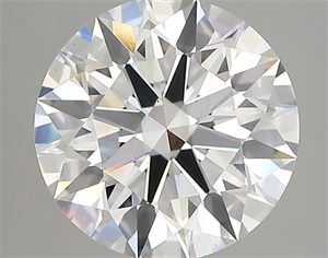 Picture of Lab Created Diamond 3.05 Carats, Round with ideal Cut, D Color, vs1 Clarity and Certified by IGI