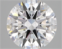 Lab Created Diamond 3.02 Carats, Round with ideal Cut, D Color, vvs2 Clarity and Certified by IGI