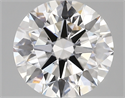 Lab Created Diamond 3.02 Carats, Round with ideal Cut, D Color, vvs2 Clarity and Certified by IGI