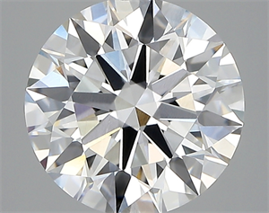 Picture of Lab Created Diamond 2.93 Carats, Round with ideal Cut, D Color, vvs1 Clarity and Certified by IGI