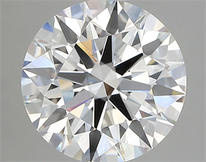 Picture of Lab Created Diamond 2.91 Carats, Round with ideal Cut, D Color, vvs1 Clarity and Certified by IGI