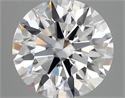 Lab Created Diamond 2.88 Carats, Round with ideal Cut, D Color, vvs1 Clarity and Certified by IGI
