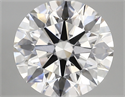 Lab Created Diamond 2.87 Carats, Round with ideal Cut, D Color, vs1 Clarity and Certified by IGI