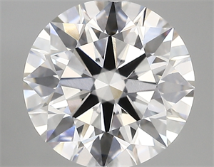 Picture of Lab Created Diamond 2.87 Carats, Round with ideal Cut, D Color, vs1 Clarity and Certified by IGI