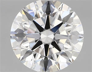 Picture of Lab Created Diamond 2.87 Carats, Round with ideal Cut, D Color, vs1 Clarity and Certified by IGI