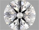Lab Created Diamond 2.86 Carats, Round with ideal Cut, D Color, vs1 Clarity and Certified by IGI