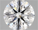 Lab Created Diamond 2.86 Carats, Round with ideal Cut, D Color, vs1 Clarity and Certified by IGI