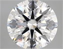 Lab Created Diamond 2.85 Carats, Round with ideal Cut, D Color, vs1 Clarity and Certified by IGI