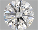 Lab Created Diamond 2.85 Carats, Round with ideal Cut, D Color, vs1 Clarity and Certified by IGI