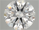 Lab Created Diamond 2.82 Carats, Round with ideal Cut, E Color, vvs2 Clarity and Certified by IGI