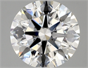 Lab Created Diamond 2.81 Carats, Round with ideal Cut, E Color, vvs2 Clarity and Certified by IGI