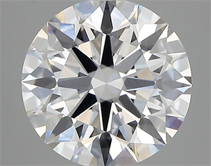 Picture of Lab Created Diamond 2.77 Carats, Round with ideal Cut, D Color, vvs1 Clarity and Certified by IGI