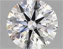 Lab Created Diamond 2.74 Carats, Round with ideal Cut, E Color, vs1 Clarity and Certified by IGI