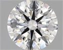 Lab Created Diamond 2.73 Carats, Round with ideal Cut, E Color, vvs2 Clarity and Certified by IGI