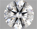 Lab Created Diamond 2.25 Carats, Round with ideal Cut, D Color, vs1 Clarity and Certified by IGI