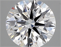 Lab Created Diamond 2.01 Carats, Round with ideal Cut, D Color, vs1 Clarity and Certified by IGI