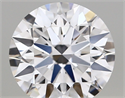 Lab Created Diamond 1.88 Carats, Round with ideal Cut, D Color, vs1 Clarity and Certified by IGI