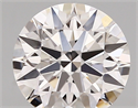 Lab Created Diamond 1.85 Carats, Round with ideal Cut, D Color, vvs2 Clarity and Certified by IGI