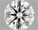 Lab Created Diamond 1.84 Carats, Round with ideal Cut, D Color, vvs2 Clarity and Certified by IGI