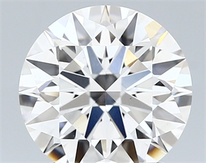 Picture of Lab Created Diamond 1.83 Carats, Round with ideal Cut, D Color, vs1 Clarity and Certified by IGI