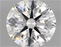 Lab Created Diamond 1.82 Carats, Round with ideal Cut, D Color, vvs2 Clarity and Certified by IGI