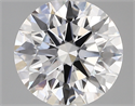 Lab Created Diamond 1.81 Carats, Round with ideal Cut, D Color, vvs2 Clarity and Certified by IGI