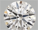 Lab Created Diamond 1.74 Carats, Round with ideal Cut, D Color, vvs2 Clarity and Certified by IGI