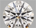 Lab Created Diamond 1.74 Carats, Round with ideal Cut, D Color, vs1 Clarity and Certified by IGI