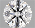 Lab Created Diamond 1.71 Carats, Round with ideal Cut, D Color, vvs2 Clarity and Certified by IGI