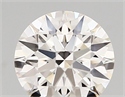 Lab Created Diamond 1.12 Carats, Round with ideal Cut, D Color, vs1 Clarity and Certified by IGI