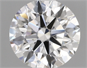 Lab Created Diamond 1.06 Carats, Round with ideal Cut, D Color, vvs2 Clarity and Certified by IGI