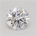 Lab Created Diamond 0.97 Carats, Round with ideal Cut, D Color, vvs2 Clarity and Certified by IGI