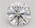 Lab Created Diamond 0.95 Carats, Round with ideal Cut, D Color, vvs2 Clarity and Certified by IGI