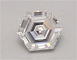 Picture of Lab Created Diamond 0.89 Carats, HEXAGON with  Cut, D Color, vvs1 Clarity and Certified by IGI